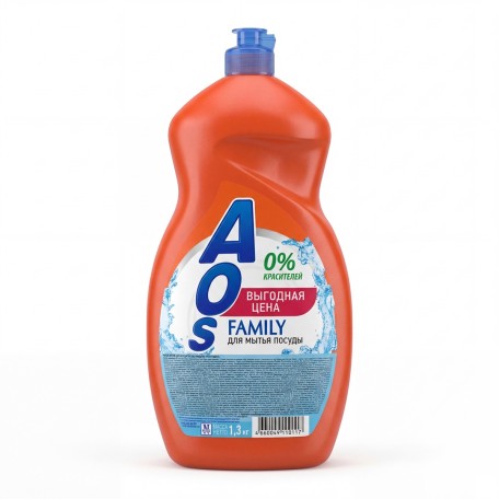 Гель для посуды AOS Family 1300 г