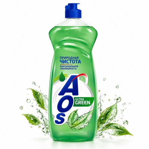Гель для посуды AOS Ultra Green, 900 гр