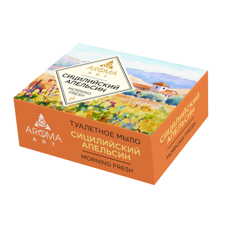 Туалетное мыло Aroma ART Сицилийский апельсин, 135гр