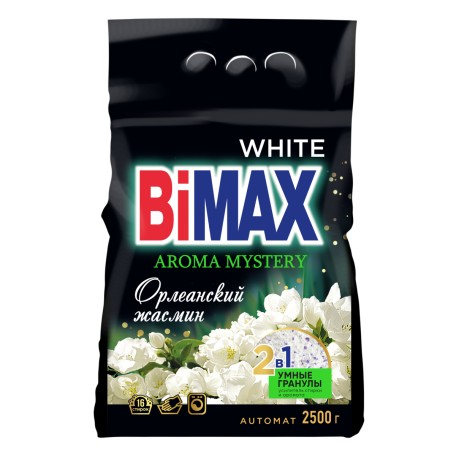Стиральный порошок BiMax White Орлеанский жасмин Automat 2500г