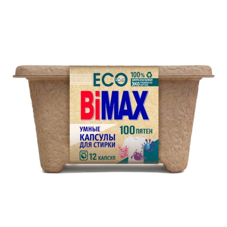 Капсулы для стирки BiMAX 100 пятен, 12 шт