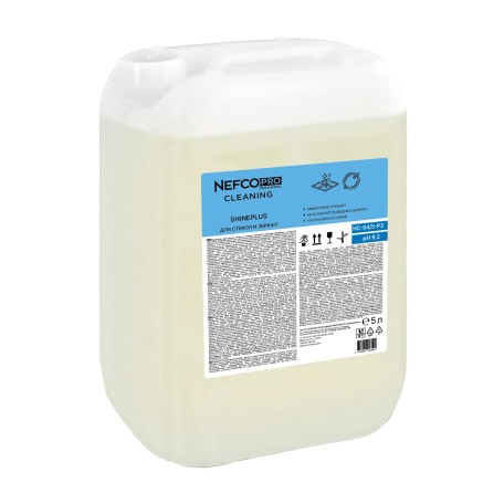 Чистящее средство для стекол и зеркал NefcoPro Cleaning Shine Plus 5л (5,02 кг)