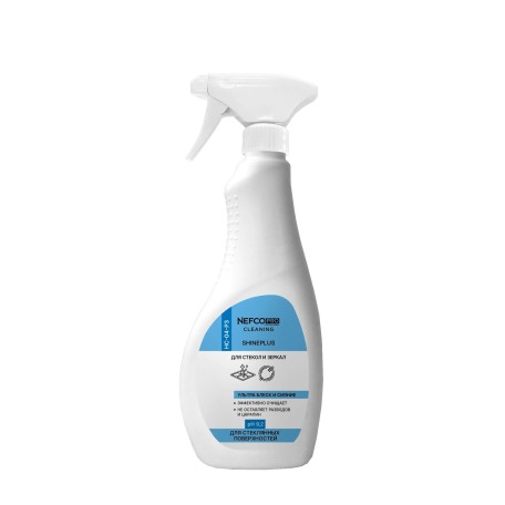Чистящее средство для стекол и зеркал NefcoPro Cleaning Shine Plus 0,5л (0,5 кг)