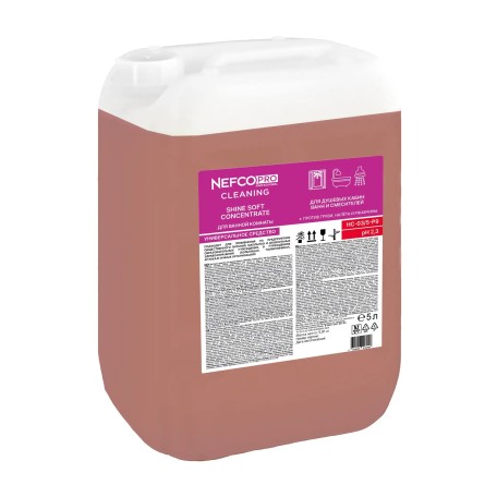 Чистящее средство для ванной комнаты концентрат NefcoPro Cleaning Shine Soft Concentrat 5л (5,91 кг)