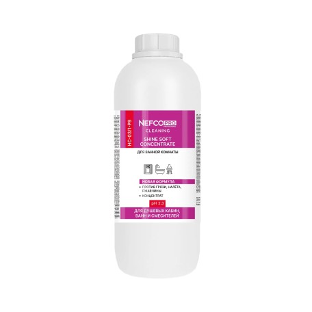 Чистящее средство для ванной комнаты концентрат NefcoPro Cleaning Shine Soft Concentrat 1л (1,18 кг)
