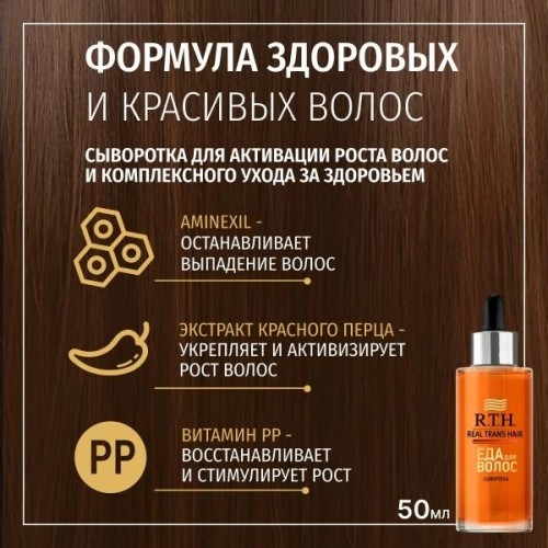 Сыворотка Активатор роста волос R.T.H. Men 7,5%