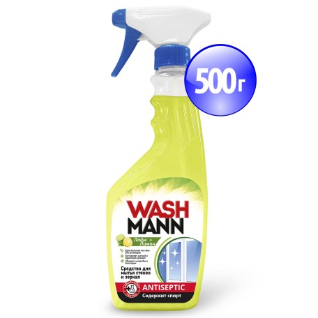 Средство для мытья окон WashMann "Лимон + Лайм"