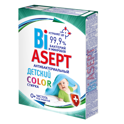 Стиральный порошок BiASEPT Color Automat "Детский" 400 гр
