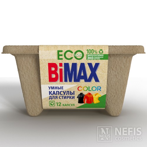 Капсулы для стирки BiMax Color Eco, 12 шт