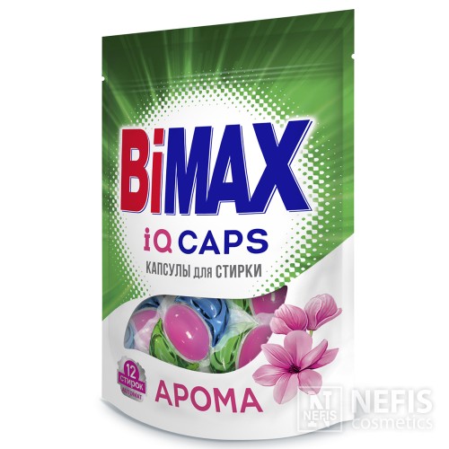 Капсулы для стирки BiMax Арома doy-pack, 12 шт