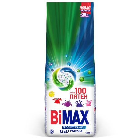 Стиральный порошок BiMax 100 пятен Автомат, 12000 гр