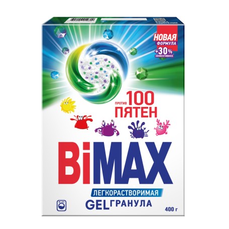 Стиральный порошок BiMax 100 пятен Automat, 400 гр