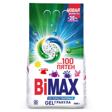 Стиральный порошок BiMax 100 пятен Автомат, 6 кг