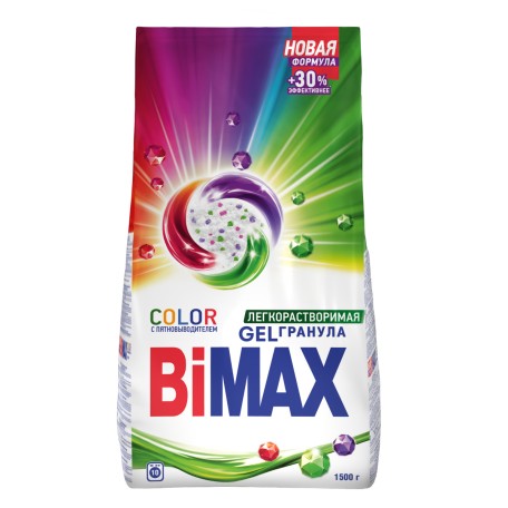 Стиральный порошок BiMax Color для цветного, 1500 гр