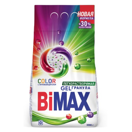 Стиральный порошок BiMax Color Automat в м/у, 3000 гр