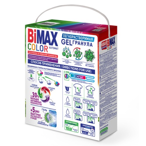 Стиральный порошок BiMax Color Automat в т/у, 4000 гр
