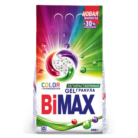 Стиральный порошок BiMax Color Automat в м/у, 6000 гр