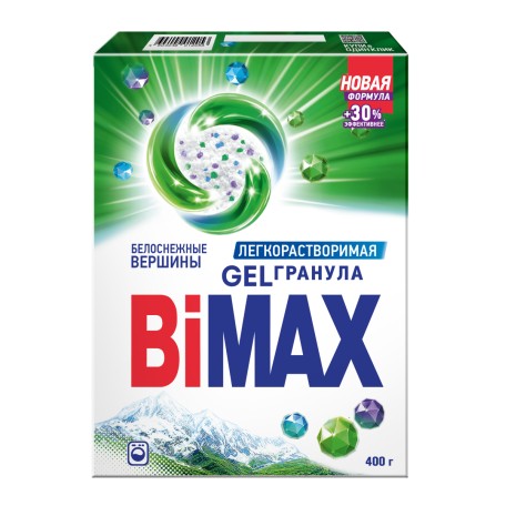 Стиральный порошок BiMAX Белоснежные вершины Automat в т/у, 400 гр