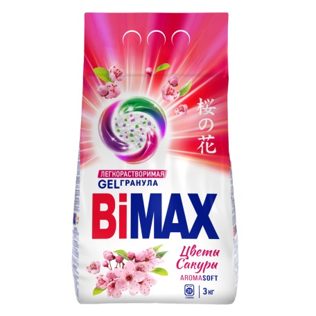 Стиральный порошок BiMax Цветы Сакуры Automat 3000г м/у