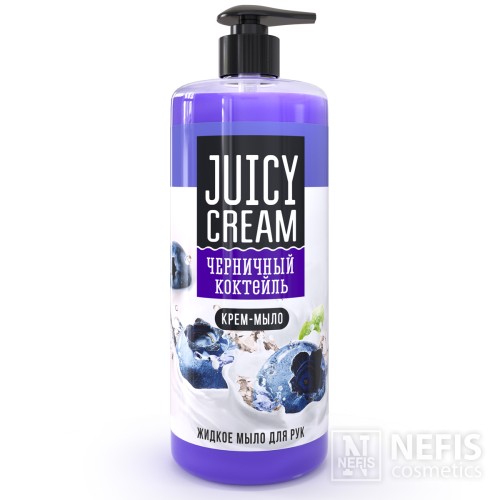 Жидкое мыло Juicy Cream Черничный коктейль, 1000 гр