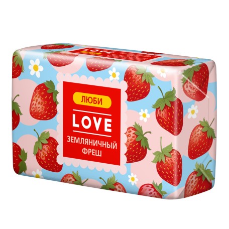 Крем-мыло Love Земляничный фреш, 180 гр