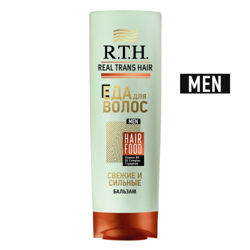 Бальзам для волоc Real Trans Hair Cвежие и сильные 220г для мужчин