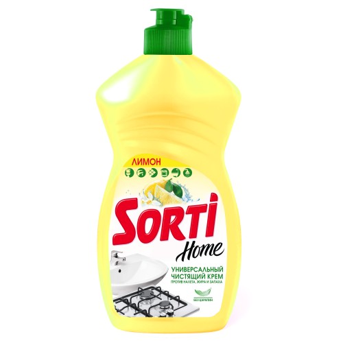 Универсальный чистящий крем для кухни и ванной Sorti "Home Лимон" 500 мл