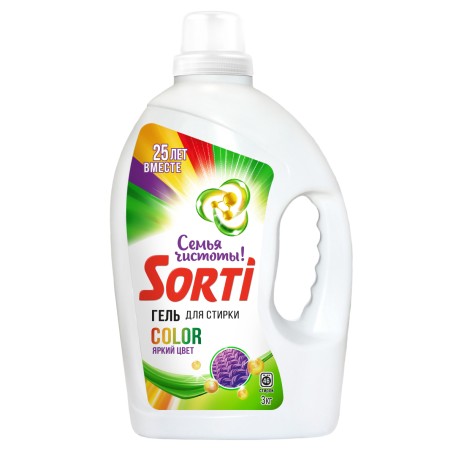 Гель для стирки Sorti Color, 3000 гр