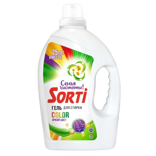 Гель для стирки Sorti Color, 3000 гр