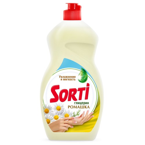 Средство для мытья посуды SORTI Глицерин (Ромашка)  1300г