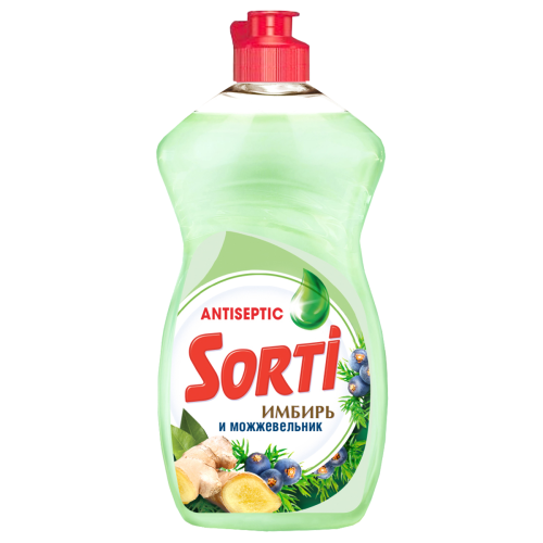 Средство для мытья посуды Sorti "Можжевельник и имбирь" 450 гр