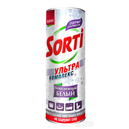 Чистящее средство Sorti "Белоснежный белый" 500 гр