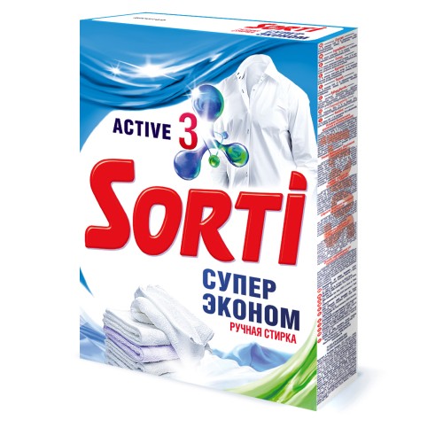 Стиральный порошок Sorti Супер Эконом в т/у, 350 гр