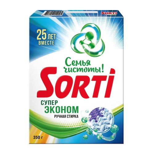 Стиральный порошок Sorti Супер Эконом в т/у, 350 гр