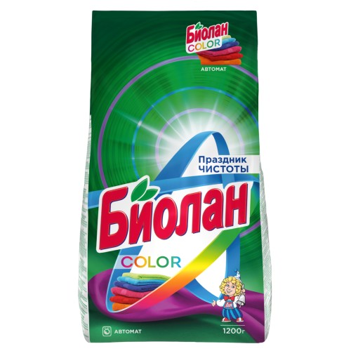 Стиральный порошок Биолан Color Автомат для цветных тканей, 1200 гр