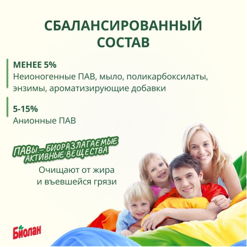 Стиральный порошок Биолан Color Автомат для цветных тканей, 2400 гр