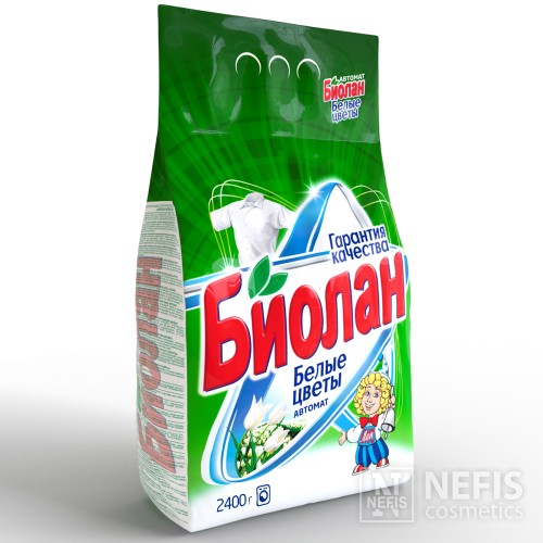 Стиральный порошок Биолан Белые цветы Автомат, 2400 гр