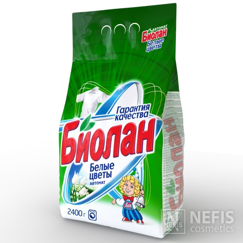 Стиральный порошок Биолан Белые цветы Автомат, 2400 гр