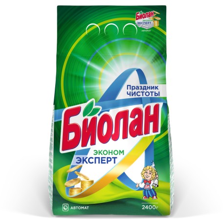Стиральный порошок Биолан Эконом Эксперт Автомат, 2400 гр