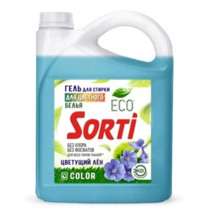 Гель для стирки Sorti Color Цветущий лен 4,8 кг