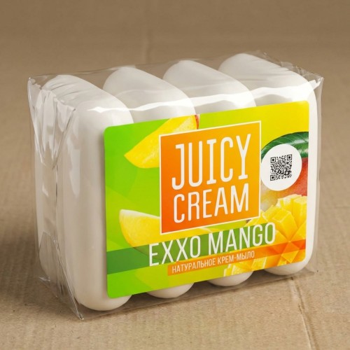 Крем-мыло Juicy Cream Exxo Mango, 4*75гр