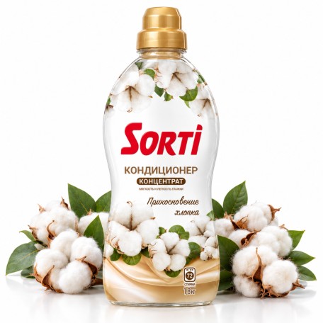 Кондиционер для белья Sorti Прикосновение Хлопка 1,8 кг