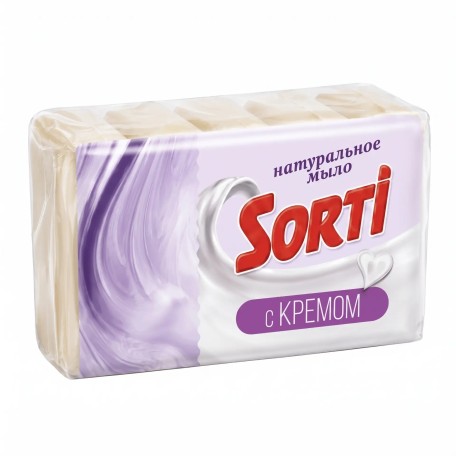 Туалетное мыло Sorti с кремом (5*75 гр)
