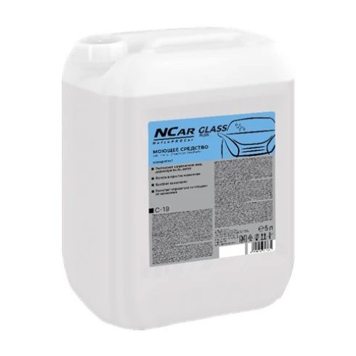 Средство моющее для мытья стекол автомобиля NefcoProCar Glass Plus 5л (4,92кг)