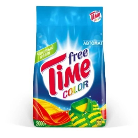Стиральный порошок Free Time Color Автомат, 2000 гр